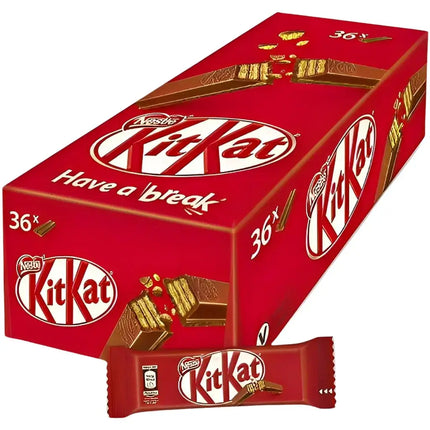 Nestle KitKat 2 Finger Milk Chocolate Wafer Box - (36x17.7g)