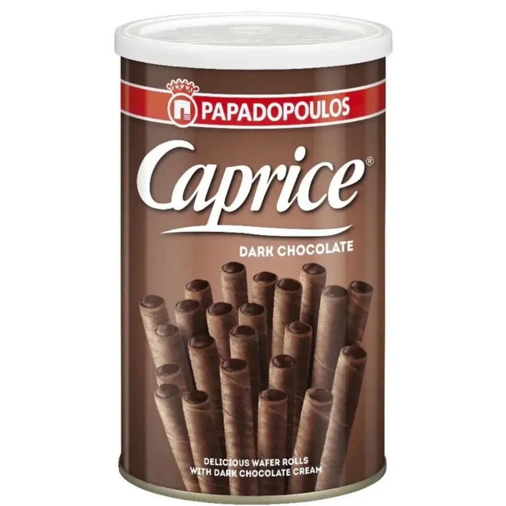 Papadopoulos Caprice Dark Chocolate Wafer Rolls - (5x115g)