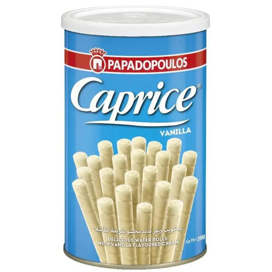 Papadopoulos Caprice Vanilla Wafer Rolls - (5x115g)