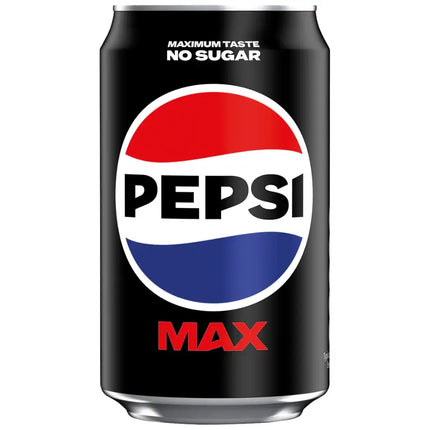 Pepsi Max can with black background
