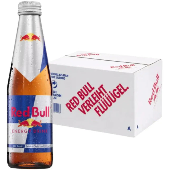 Red Bull Energy Drink Glass Bottles - (24x250ml)