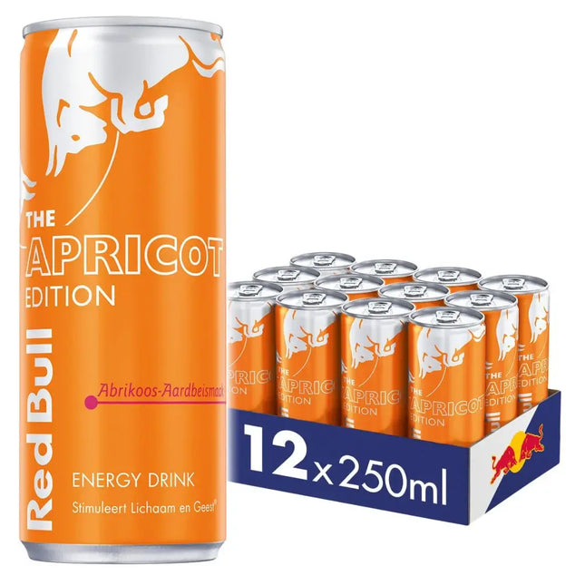 Red Bull The Summer Edition Strawberry Apricot Energy Drink Cans - (12x250ml)