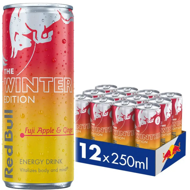 Red Bull The Winter Edition Fuji Apple & Ginger Energy Drink Cans - (12x250ml)