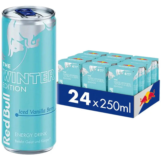 Red Bull The Winter Edition Iced Vanilla Berry Energy Drink Cans - (24x250ml)