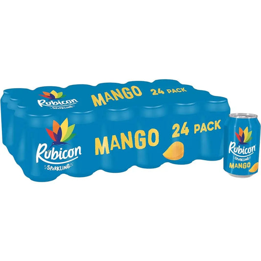 Rubicon Sparkling Mango Juice Cans - (24x330ml)