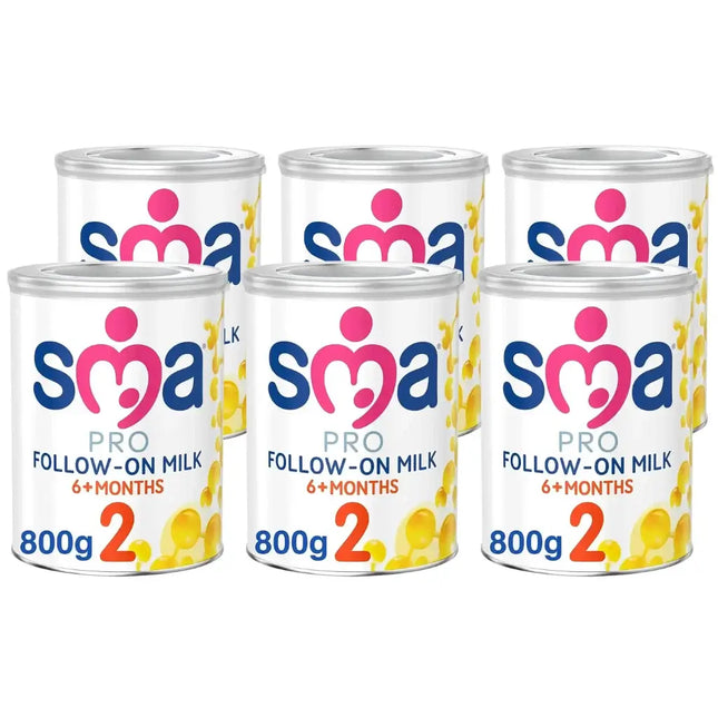 SMA Pro 2 Baby Milk Powder Formula (6-12 Months) - (6x800g)