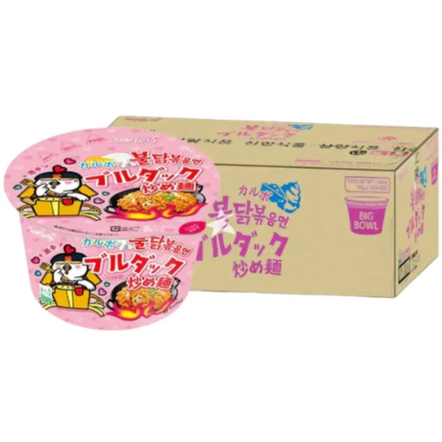 Samyang Hot Chicken Ramen Carbonara Big Bowl - (16x105g)