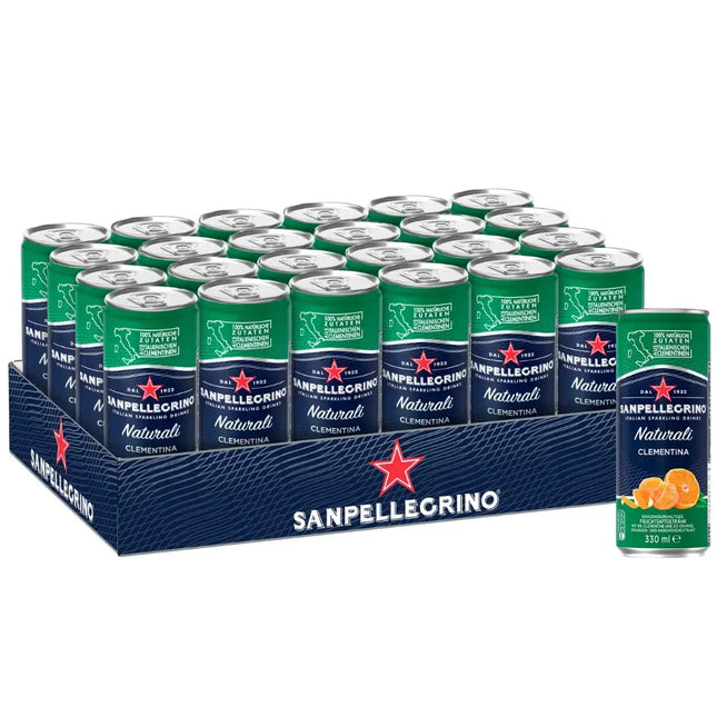 San Pellegrino Clementina Sparkling Juice Cans - (24x330ml)