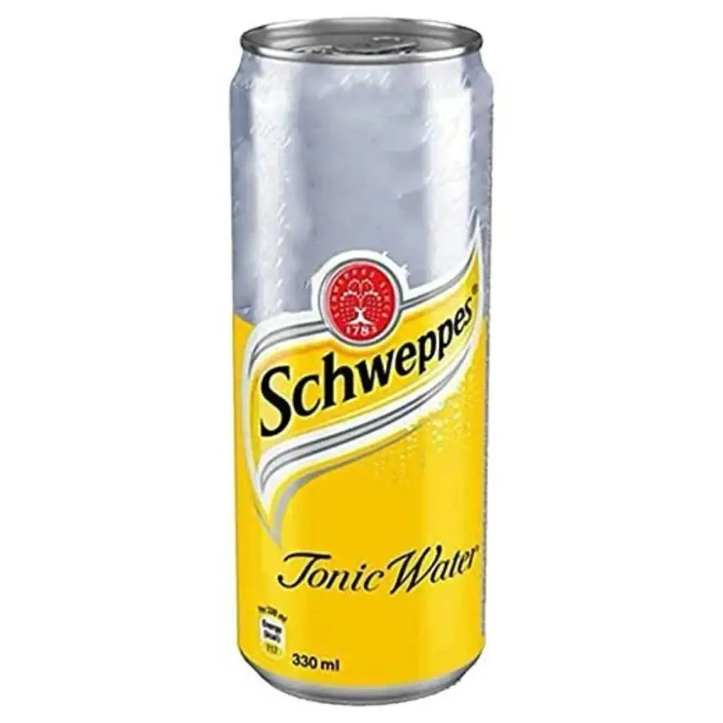 Schweppes Tonic Water Carbonated Soft Drink Cans - (24x300ml)