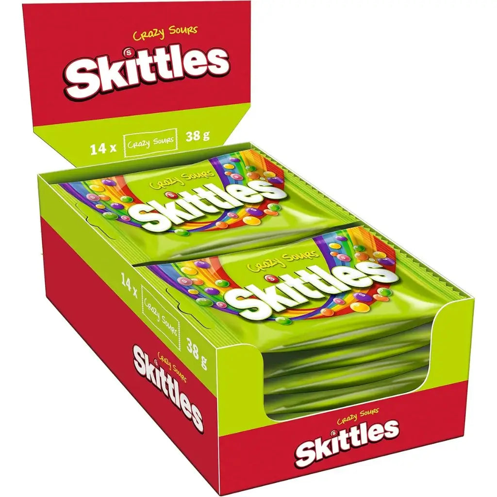 Skittles Crazy Sours Candy - (14x38g)