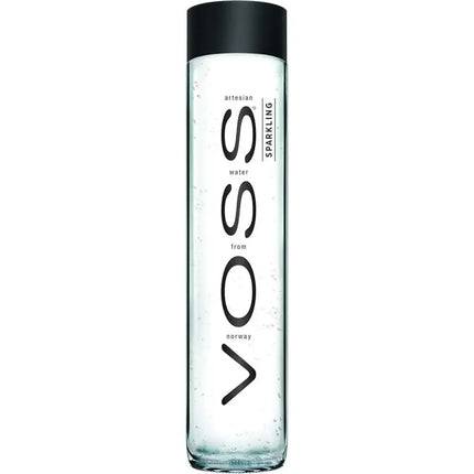Voss Sparkling Water Glass Bottles - (12x800ml)