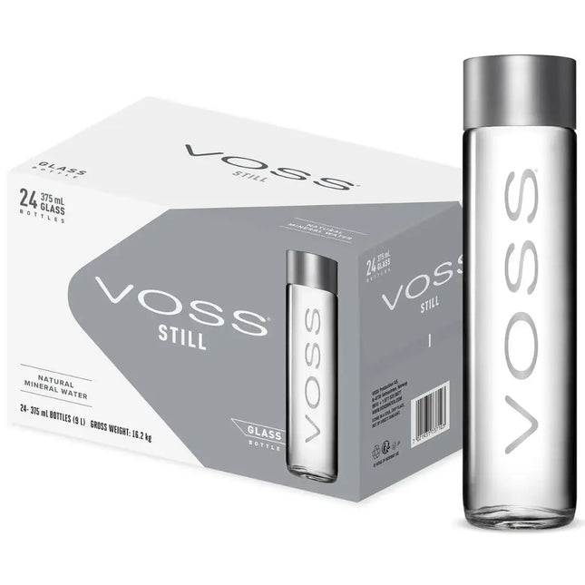 Voss Still Water Glass Bottles - (24x375ml)