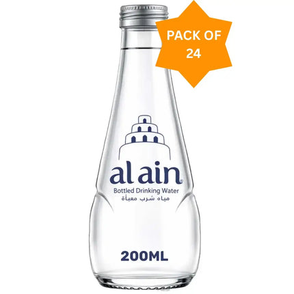 Al Ain Still Water Glass Bottles - (24x200ml)