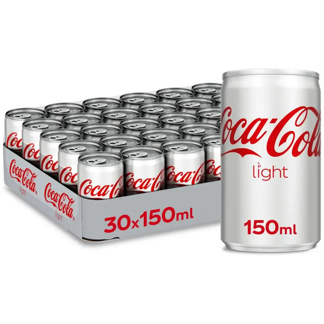 Coca Cola Light Soft Drink Cans - (30x150ml)