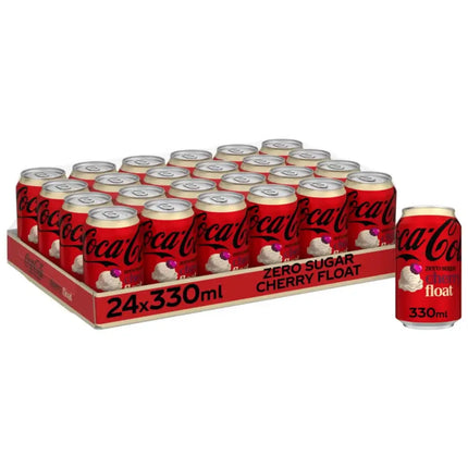 Coca Cola Zero Sugar Cherry Float Cans - (24×330ml)