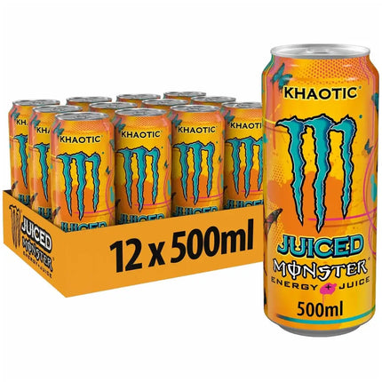 Monster Khaotic Energy Drink Cans - (12x500ml)