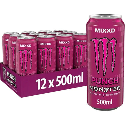 Monster MIXXD Punch Juiced Energy Drink Cans - (12x500ml)