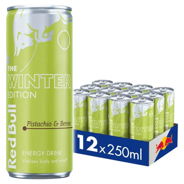 Red Bull Winter Edition Pistachio & Berries Energy Drink Cans - (12x250ml)