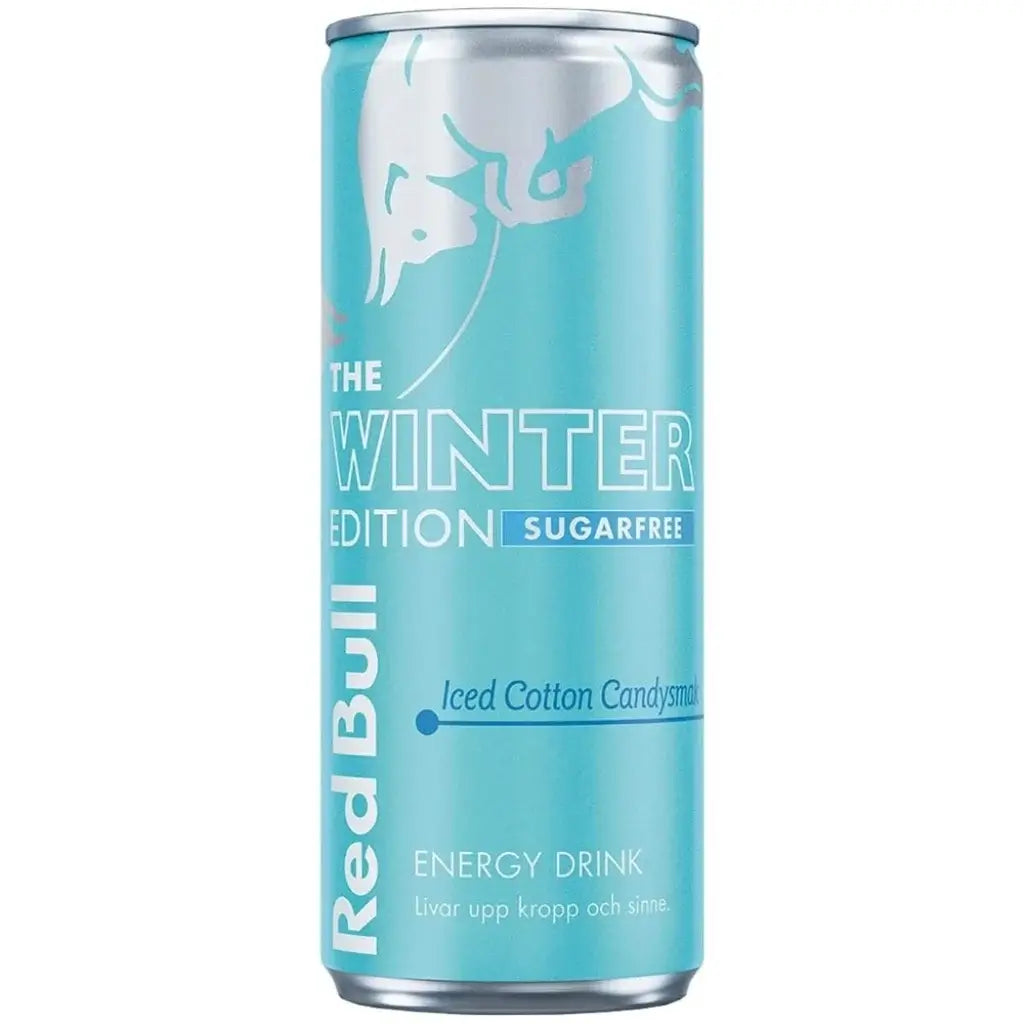 Red Bull Winter Edition Iced Cotton Candy Sugar Free Can - (1x250ml)