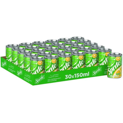 Sprite Zero Calories Lemon-Lime Soft Drink Cans – (30x150ml)