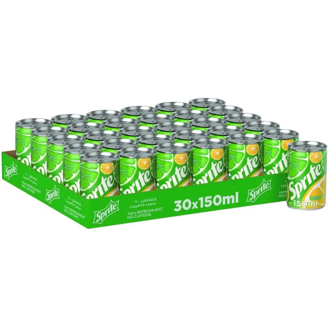 Sprite Zero Calories Lemon-Lime Soft Drink Cans – (30x150ml)